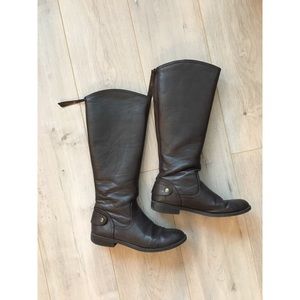 Dark Brown Faux Boots